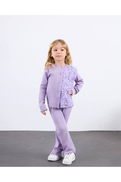Leni Kids Lila tül detaylı kaşkorse takım