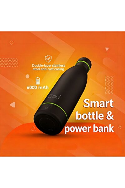 Generic Gouji 2-in-1 Smart Insulated Bottle & 6000mAh Power Bank with Wireles...