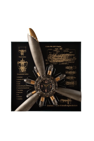 Mudo Concept ELICA SILVER DUVAR SAATİ 80X11X96CM