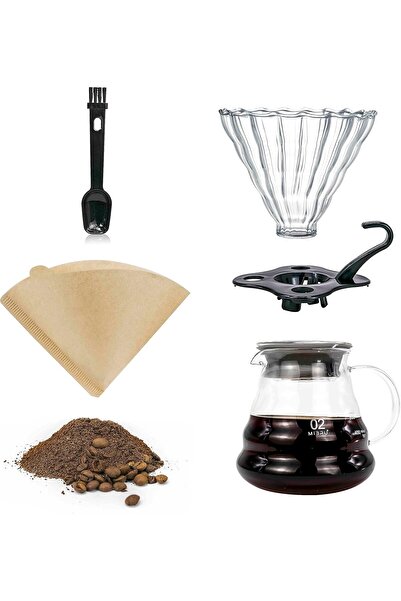 Generic MIBRU drip brew set contains 4 pieces to drip and filter coffee طقم ف...