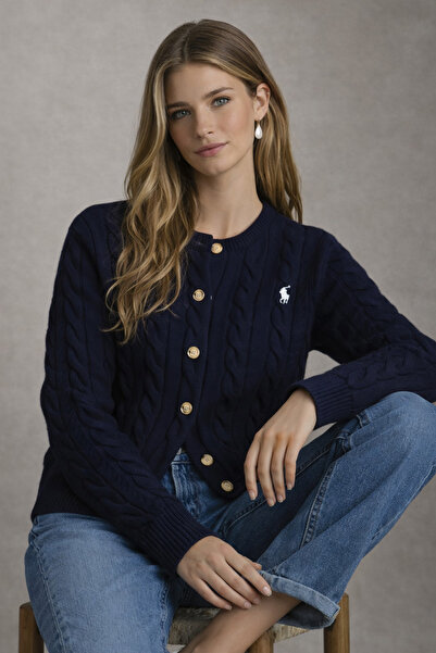 FİFTY ONE Women's Knitted Patterned Buttoned Knitwear Cardigan