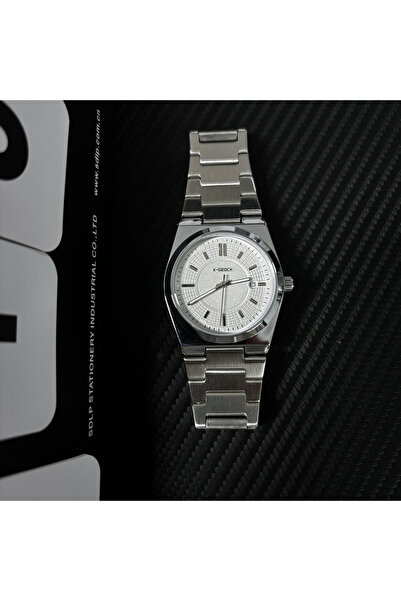 X-GEQCK Classic Stainless Steel Wrist Watch Minimalist Dial with Date Display