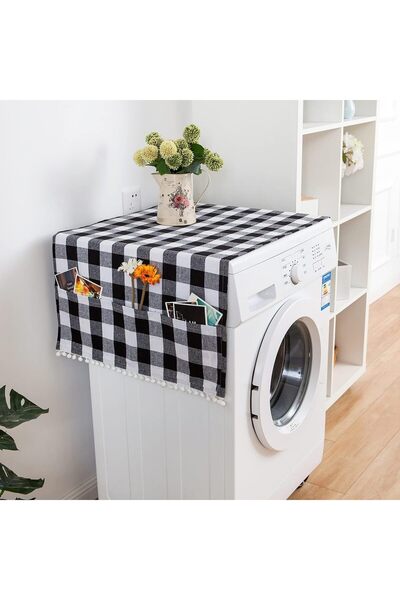 Generic NALACAL 51'' x 22'' Washer Dryer Top Covers, Cotton Fridge Dust Proof...