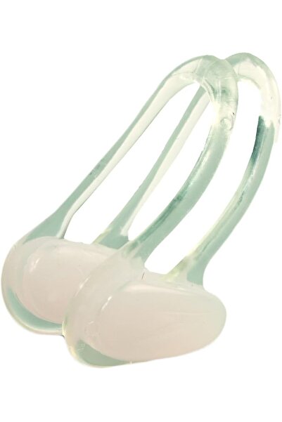 SPEEDO مشبك أنف عالمي للجنسين للسباحة، أبيض، مقاس واحد يناسب معظم الأحجام