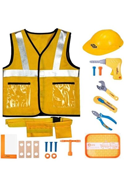 Arabest Construction Worker Costume for Kids, Builder Career Outfit Pretend R...