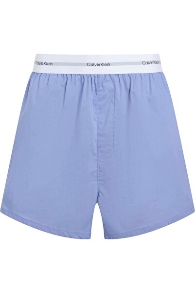 Calvin Klein LOGO WB POPLIN SHORT, PWB Mavi Kadın Şort