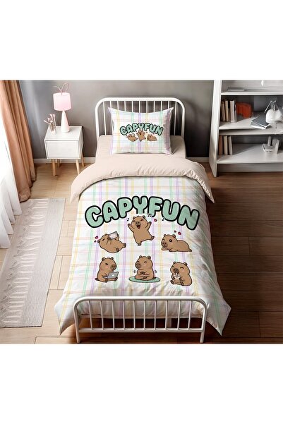 Home Nevresi̇mhone Gapyfunn Single Person 3D Digital Bedding Set