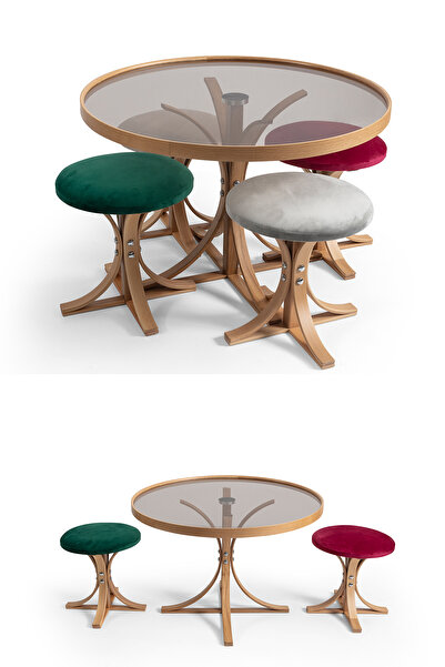 Eymense Boston Yüksek Orta Sehpa Puf Seti