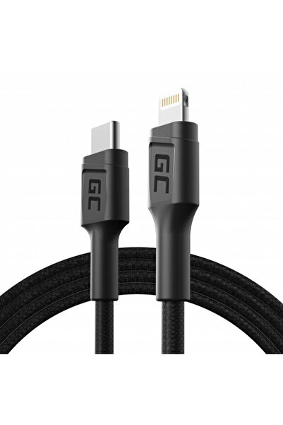Greencell USB-C Charging Cable Lightning MFi Green Cell KABGC07 for Apple iPh...