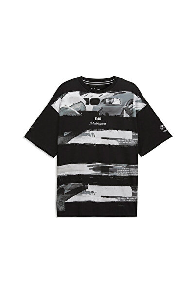 Puma Bmw Mms Lifestyle Tee Men's Casual T-Shirt 63480601 Black
