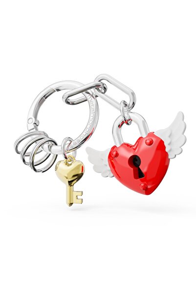 Metalmorphose Love Lock Kırmızı Anahtarlık