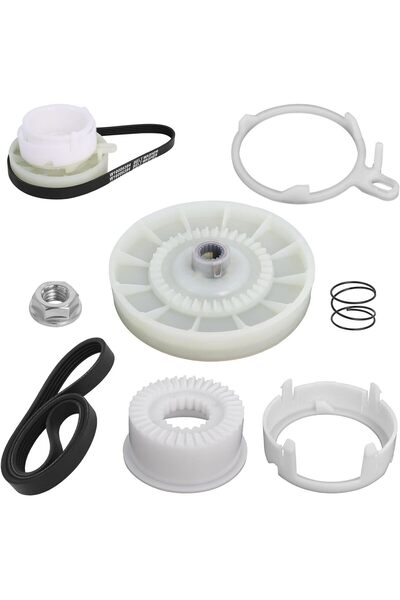 Generic W10721967 Washer Pulley Clutch Kit with W10006384 Washer Drive Belt C...