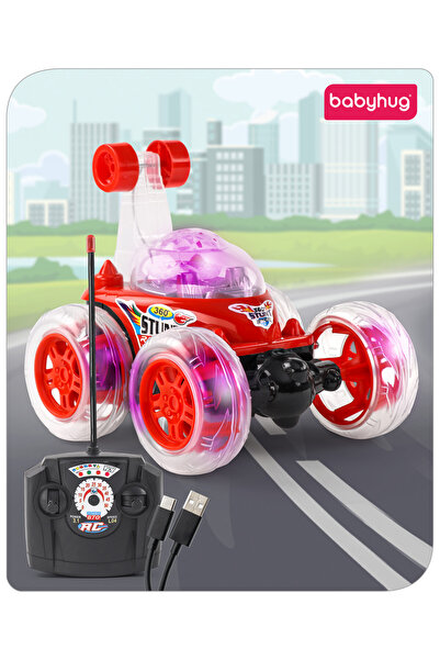 Babyhug سيارة حركات بهلوانية تعمل بجهاز تحكم عن بعد، تدور 360 درجة، بمقياس 1:...