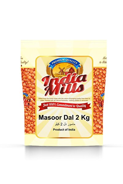 India Mills عدس ماسور، 2 كجم
