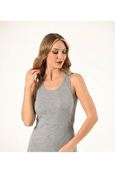 Defnem Corded Fabric Combed Cotton Thick Strap Women's Tank Top