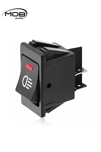 Mob 12V 35A LED Fog Light Rocker Switch 4-Pin ON OFF Dashboard Mount for Car ...