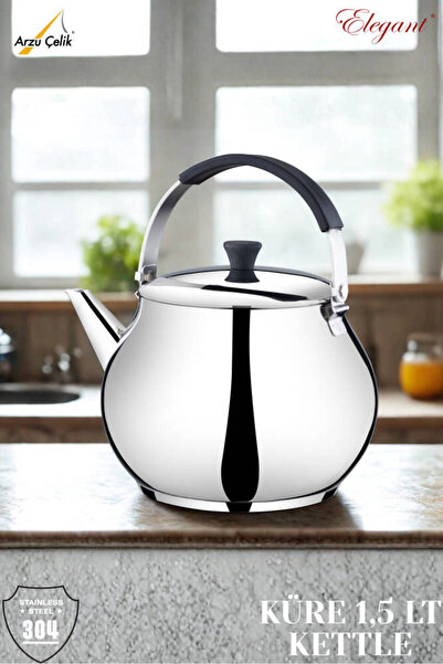 Arzu Çelik 1.5 لتر. غلاية سيليكون كروية بمقبض علوي