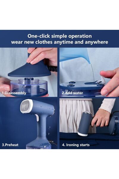 Generic Portable Handheld Steam Iron 140ml Tank, 2-Speed Adjustable, Dry/Wet ...