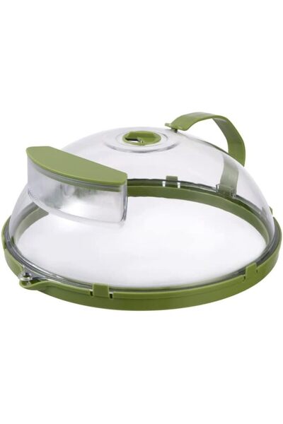 Generic Paporich Microwave Cover With Water Steamer, 10 in Plate Cover With S...