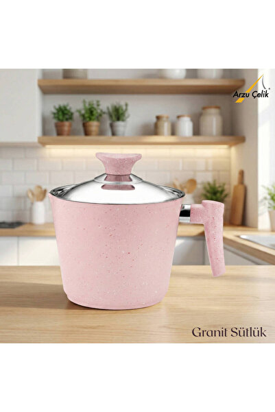 Arzu Çelik وعاء حليب من الجرانيت - وردي