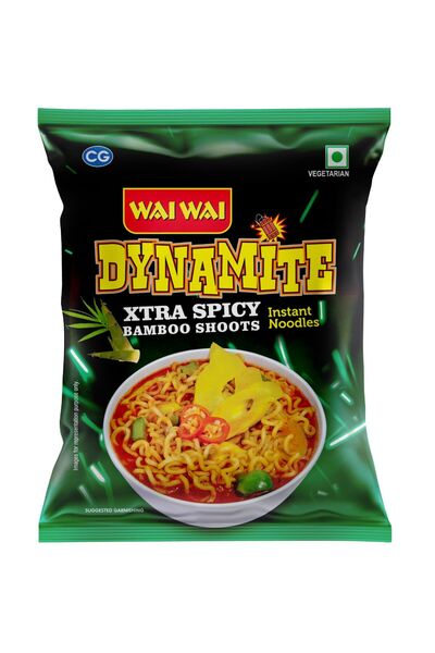 WAİ WAİ Dynamite Vegetable Flavor Noodles | Extra Spicy Veg Flavour | 100g Pa...