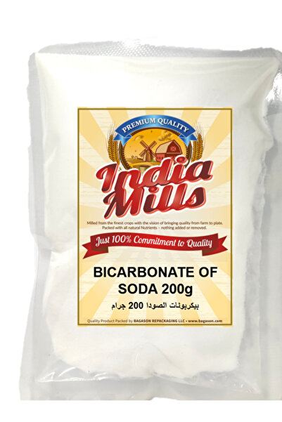 India Mills صودا الخبز (بيكربونات الصودا)، 200 غرام