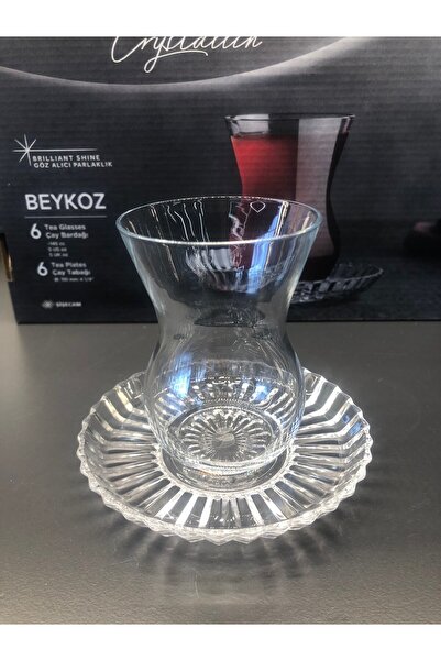 Paşabahçe Crystallin 6-Person Beykoz Tea Cup Set 145 Cc - 12 Pieces Orjin. It...