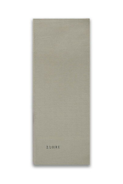 Zühre شال أخضر مزخرف بنقشة مونوغرام 0053 0052