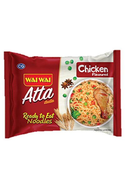 WAİ WAİ نودلز أتا - جاهزة للأكل، سريعة التحضير، بنكهة الدجاج 75 غرام