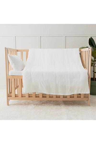 tinibud طقم غطاء لحاف أطفال فاخر مصنوع من قطن الموسلين بنسبة 100%، مقاس 70x12...