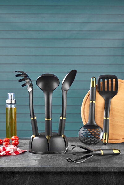 VİP AHMET 6'lı Standlı Gold Servis Seti