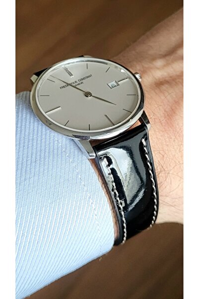 Onywatch 22 mm Patent Leather Band Black 22 mm Leather Watch Band 22 mm Band ...