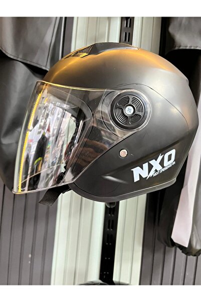 NXO Çift Vizörlü Çenesi Açık Yarım Kask