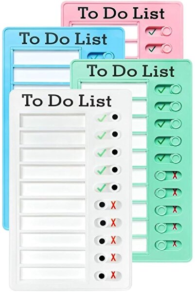 Arabest 4 Pieces Chore Chart for Kids, Children's Week Program Self-Regulatio...