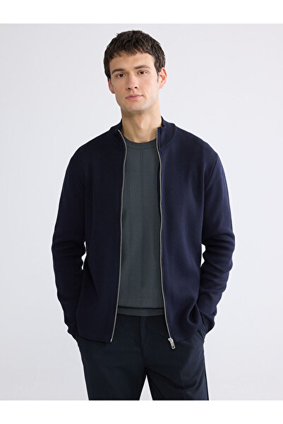 LC Waikiki Peak New Season Standard Fit Stand Collar Men's Knitwear Cardigan
