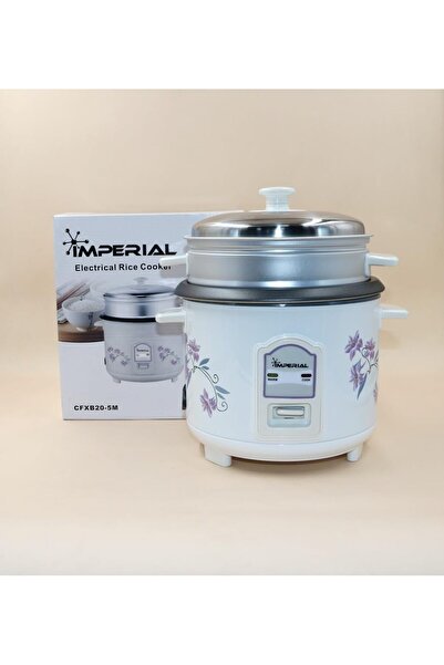 Generic طنجرة أرز إمبريال، سعة 1 لتر، 400 واط، لون أبيض