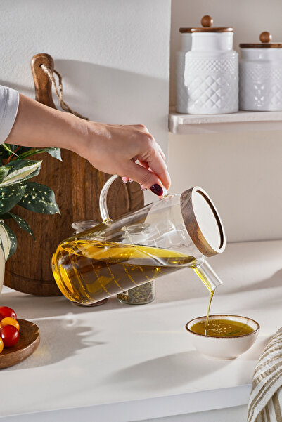 Karaca Mova Akasya Cam Yağdanlık 1000 ml