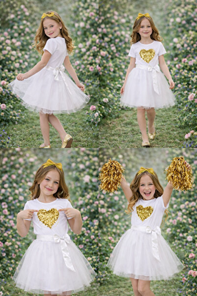 ENDESTORE 23 Nisan 29 Ekim Gösteri Kıyafeti Kız Çocuk Modeli Badi Modeli Tütü...