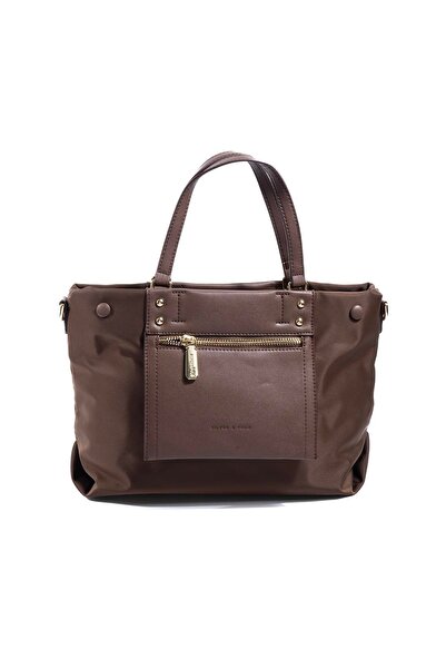 Silver Polo Silver & Polo Sp1213 Women's Handbag Satin Brown