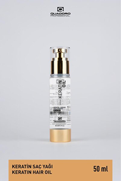 Quaddro Professional QUADDRO KERATİN OIL 50 ML KURU CANSIZ SAÇLAR İÇİM BESLEY...