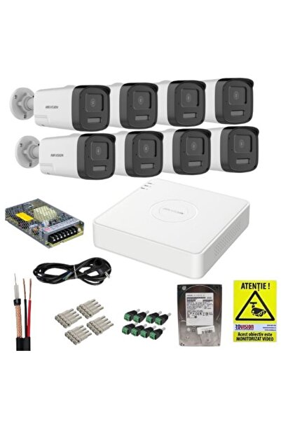 Hikvision 3K Analog Surveillance System with 8 Cameras