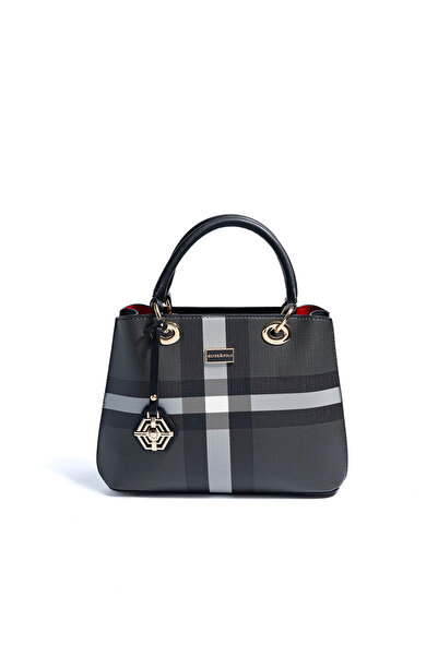 Silver Polo Silver & polo sp1272 women's handbag - plaid black