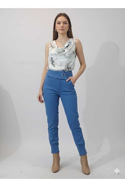 ZAHRAA BRAND Denim pants and sleeveless top set