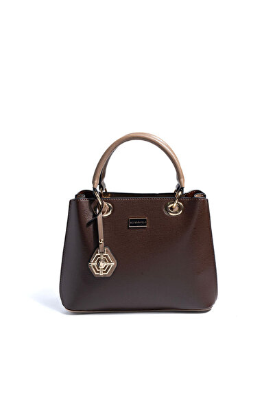Silver Polo Silver & Polo Sp1272 Women's Handbag Plain Brown-Mink