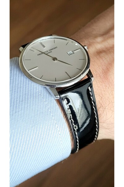 Onywatch 24 mm Patent Leather Band 24 mm Leather Watch Band 24 mm Band 24 mm ...