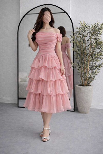 Calissa Store Pink layered dress