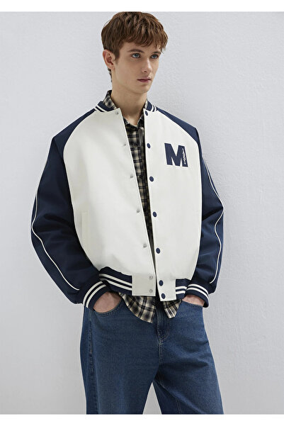 Mavi M Embroidery Detailed Ecru Jacket Loose Fit / Relaxed Fit 0110768-86412