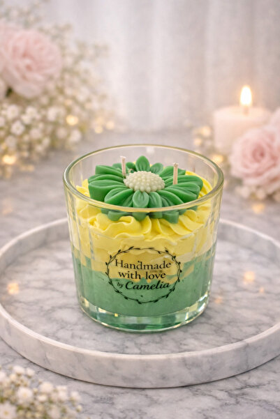 Handmade Lumanare parfumata pepene galben