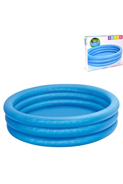 OEM Children's pool 168x 38cm blue, inflatable, with 3 blue intex rings, 3 ye...