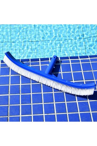 HavuzPool Uzun Kıvrık Lüks Kaliteli Duvar Fırçası (45 cm)